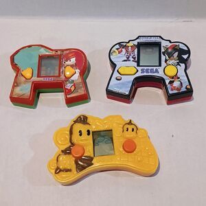 Vintage McDonalds Sega Sonic Handheld Games-Lot of 3-2003-2004-For Parts/Working